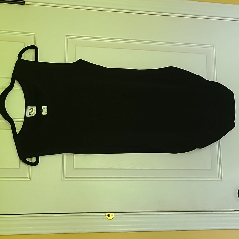 NWT Planet Fitted Sleeveless Ruched Microfiber Tank